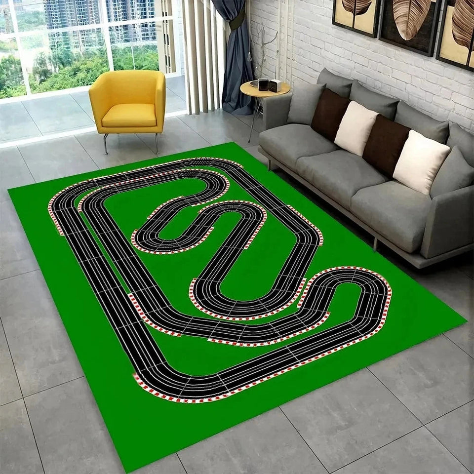 Child Playmat Highway City Traffic Playroom Area Rug Large Carpet Rug for Living Room Bedroom Decor Kids Play Non-slip Floor Mat Aimak Store