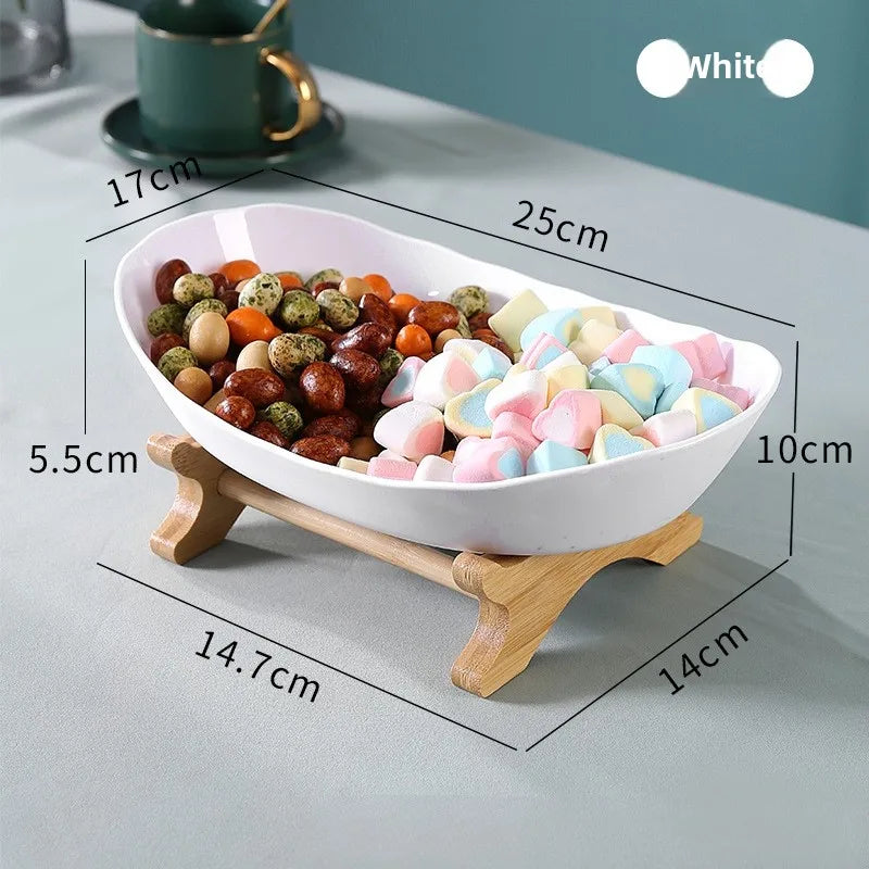 Internet Famous Fruit Tray Creative Modern Home Decoration Multilayer Nordic Style Luxury Snack Tray Aimak Store