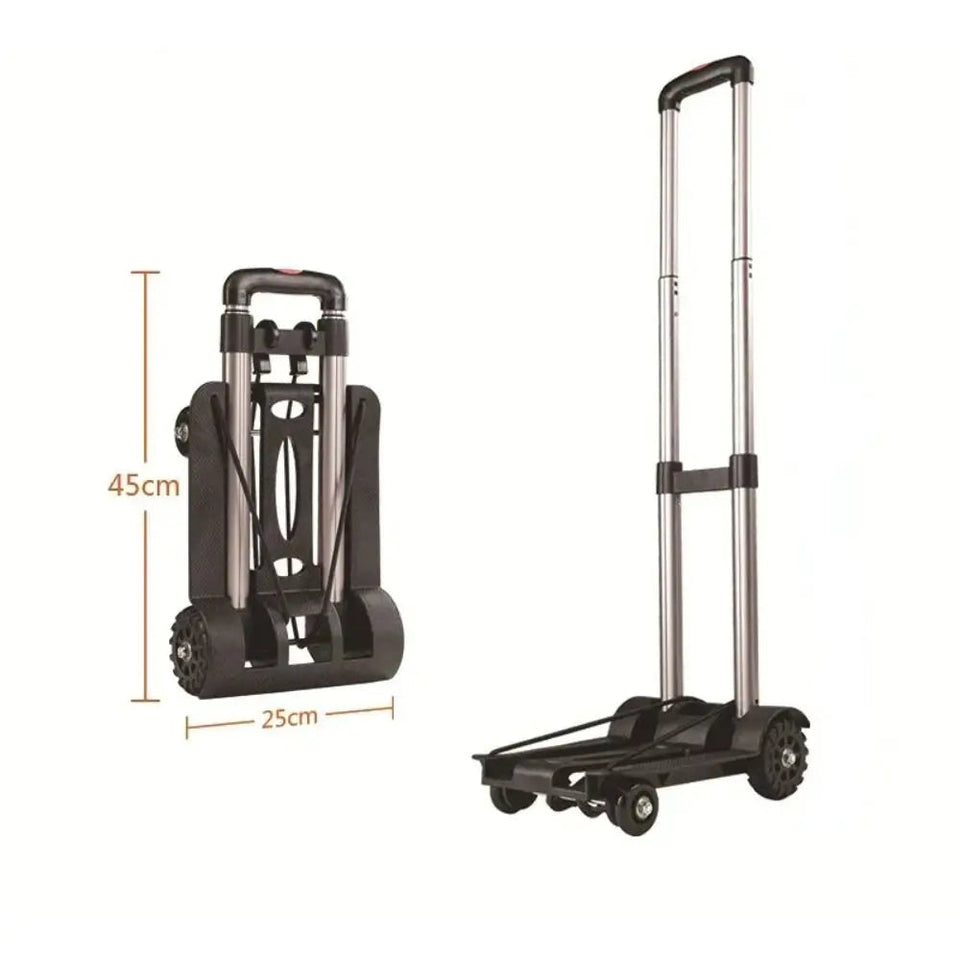 New Aluminum Alloy Plastic Garden Cart Lightweight Universal Vegetable Cart Black Shopping Cart Aimak Store