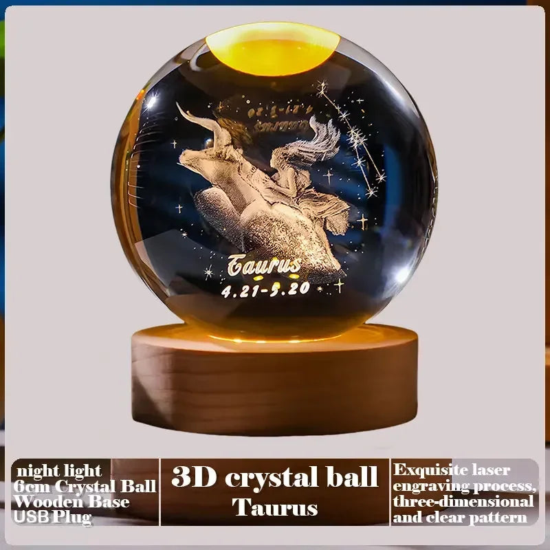 3D Crystal Ball Creative Valentine's Day Mother's Day Gift Rose Love Cloud Crystal Room Desktop Decoration Boy Girl Gifts Aimak Store