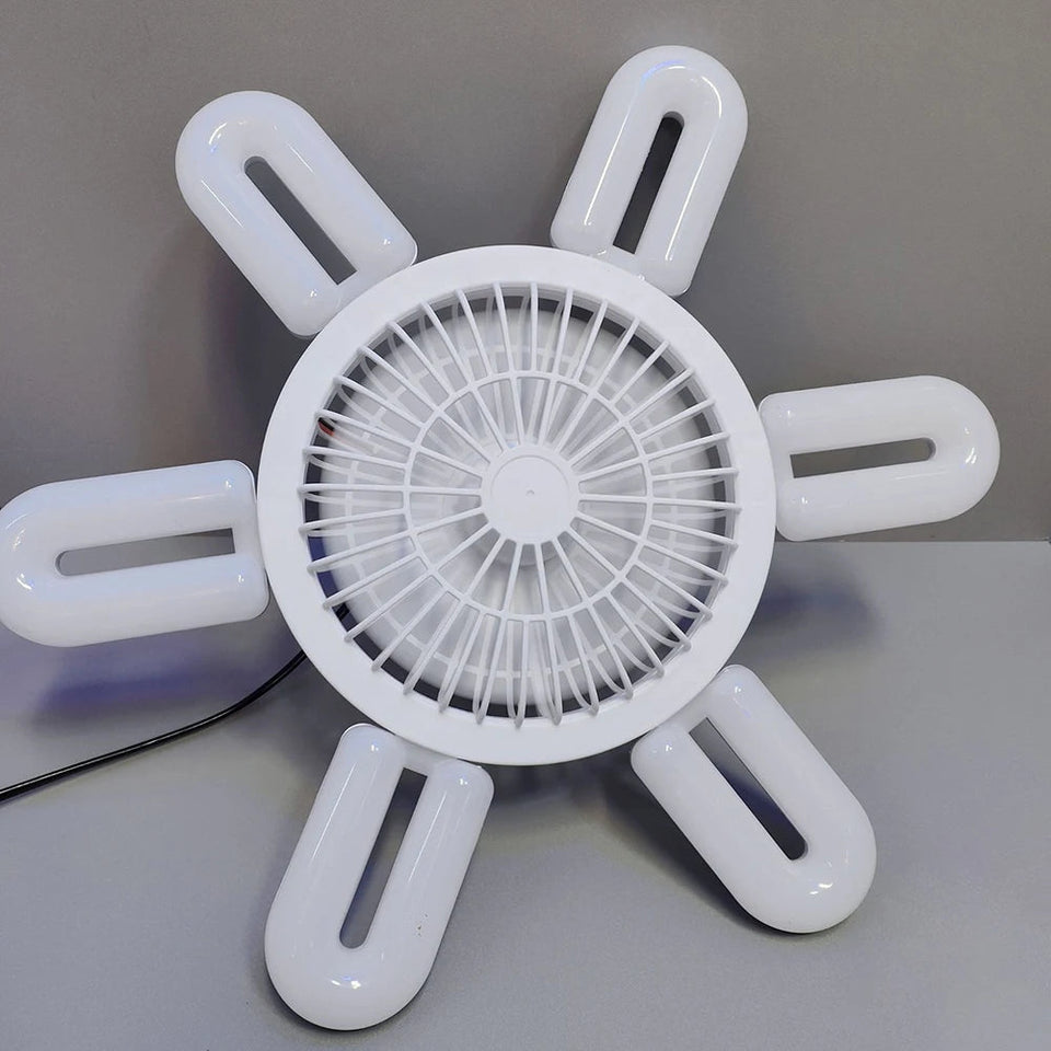 E27 Silent Ceiling Fan Light Ceiling Fan Light Bulb 3 Speed Adjustable 60W Remote Control Electric Fan Chandelier Eye Protection Aimak Store