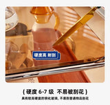 Medieval Style Sofa Side Table Bedside Cabinet Living Room Mobile Coffee Table with Wheels Small Cart Multi-layer Bed Head Shelf Aimak Store