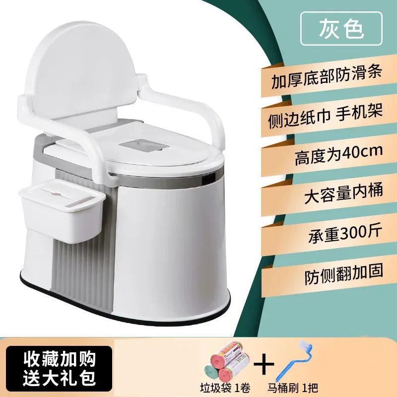 Portable and Portable Toilet for Household Use Urinal for Elderly People When Getting Up At Night and Toilet for Pregnant Women Aimak Store