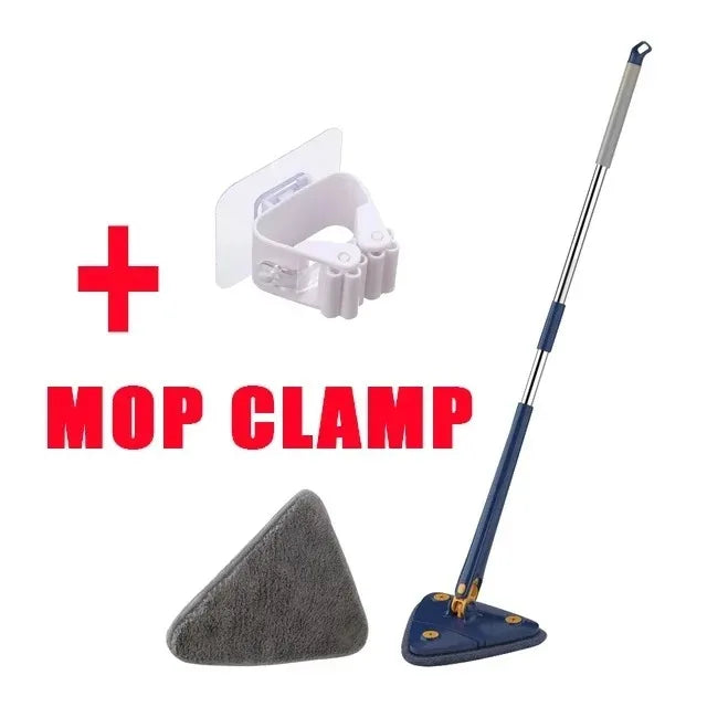 Triangle Mop 360 Rotatable Extendable Adjustable 110 Cm Cleaning Mop For Tub Tile Floor Wall Cleaning Mop Deep Cleaning Mop Aimak Store