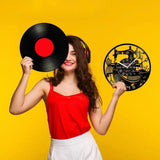 Sewing Machine Customization Vinyl Record Wall Clock Quilting Room Decoration Logo Personalized Tailor Name Clock Tailor Gift Aimak Store