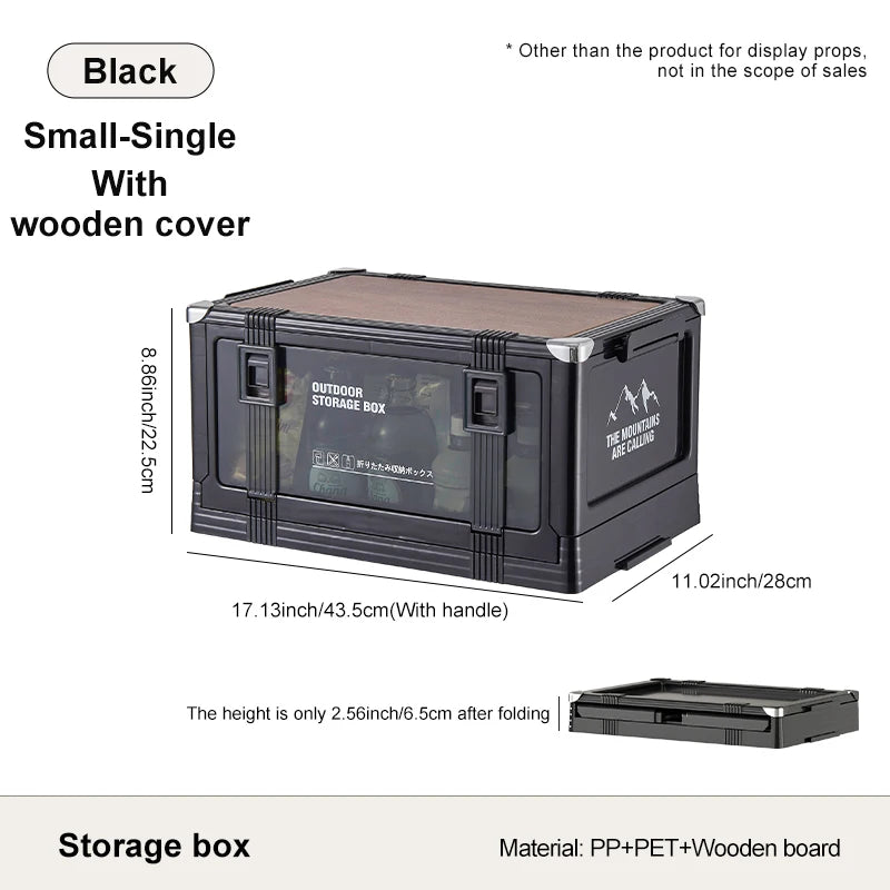 UFORU Outdoor camping storage box Car trunk organizer Car multilayer thickened with cover picnic storage folding box Aimak Store