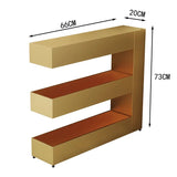 Nordic Space-saving Iron Art Coffee Table Home Living Room Furniture Gap Bookshelf Floor-to-ceiling Bay Window Storage Rack Aimak Store