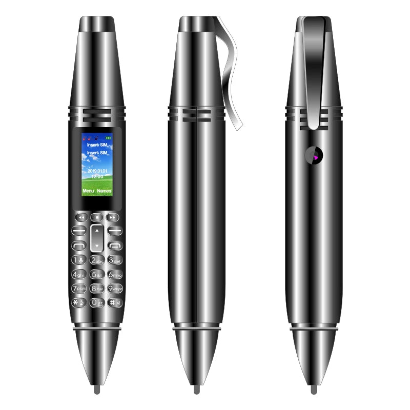 UNIWA AK007 2G Mini Pen Phone Dual Nano SIM Cellphone 0.96" 550mAh Mobile Phone Bluetooth Dialer 0.08MP Camera Voice Recorder Aimak Store
