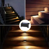 1/4/8/12/pcs Solar LED Lights Outdoor Garden Light Deck Lamp Solar Stairs Light Waterproof Solar Step Lamp Patio Garden Decor Aimak Store