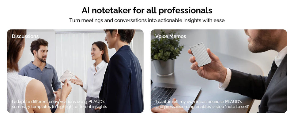 PLAUD NOTE AI Voice Recorder, AI Notetaking Device for Meetings, Lectures, Calls, AI Transcription & Summarization Aimak Store