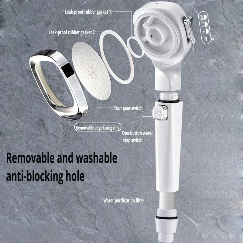 Xiaomi High Pressure Shower Head 3 Modes Adjustable Shower Head Set Smart Bathroom New Djustable Shower Head Accessories Sprayer Aimak Store