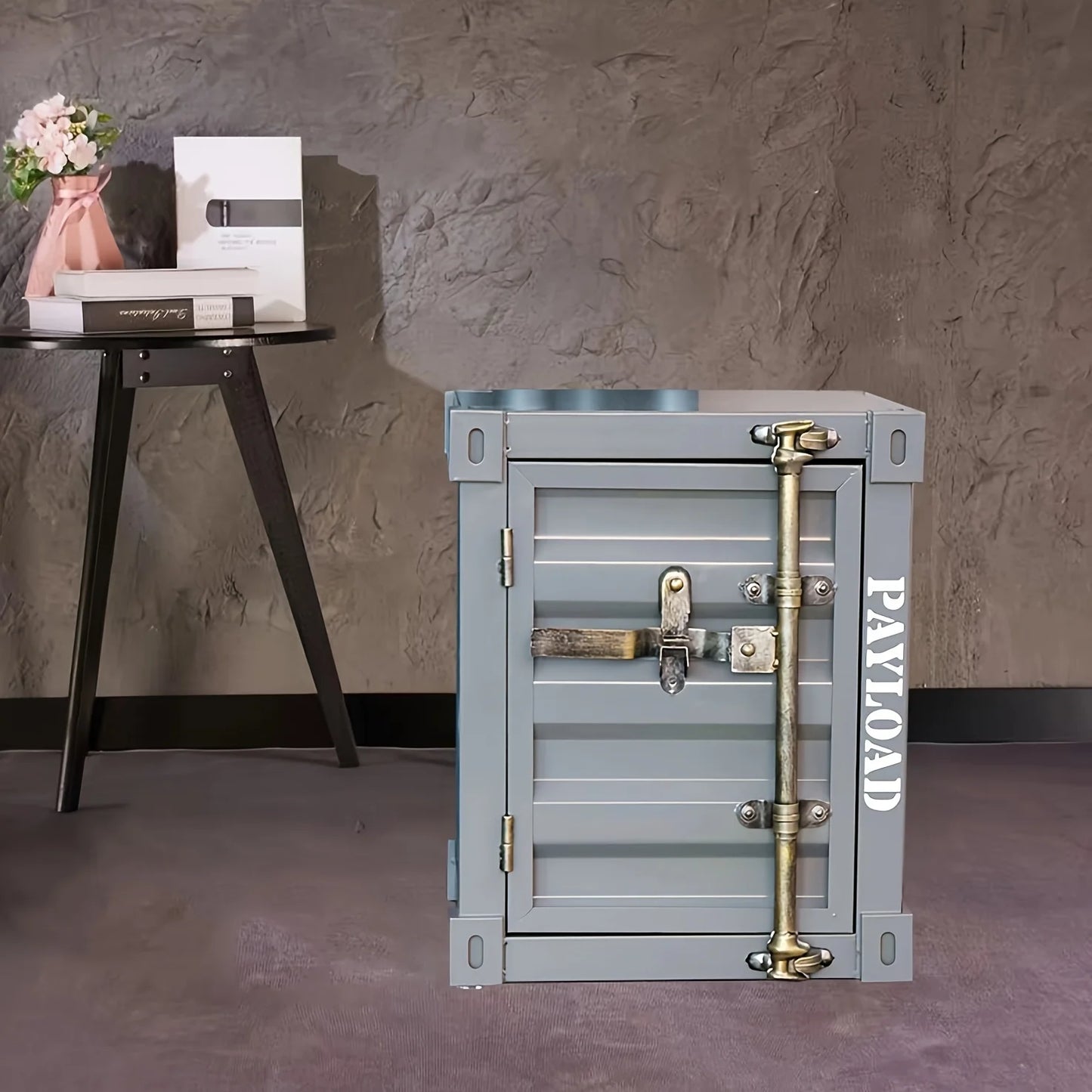 Coffee table, side table, industrial style cabinet, iron bedside table, creative bedside cabinet, small storage cabinet