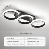 Square LED Ceiling Light Modern Black For Hallway Bedroom Checkroom Living Room Office Restaurant Staircase Lighting Fixtures Aimak Store