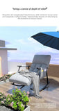 Modern Folding Rocking Chair for Adults Luxury Lite Recliner with Adjustable Backrest Balcony Lounges, Living Rooms Relaxation Aimak Store