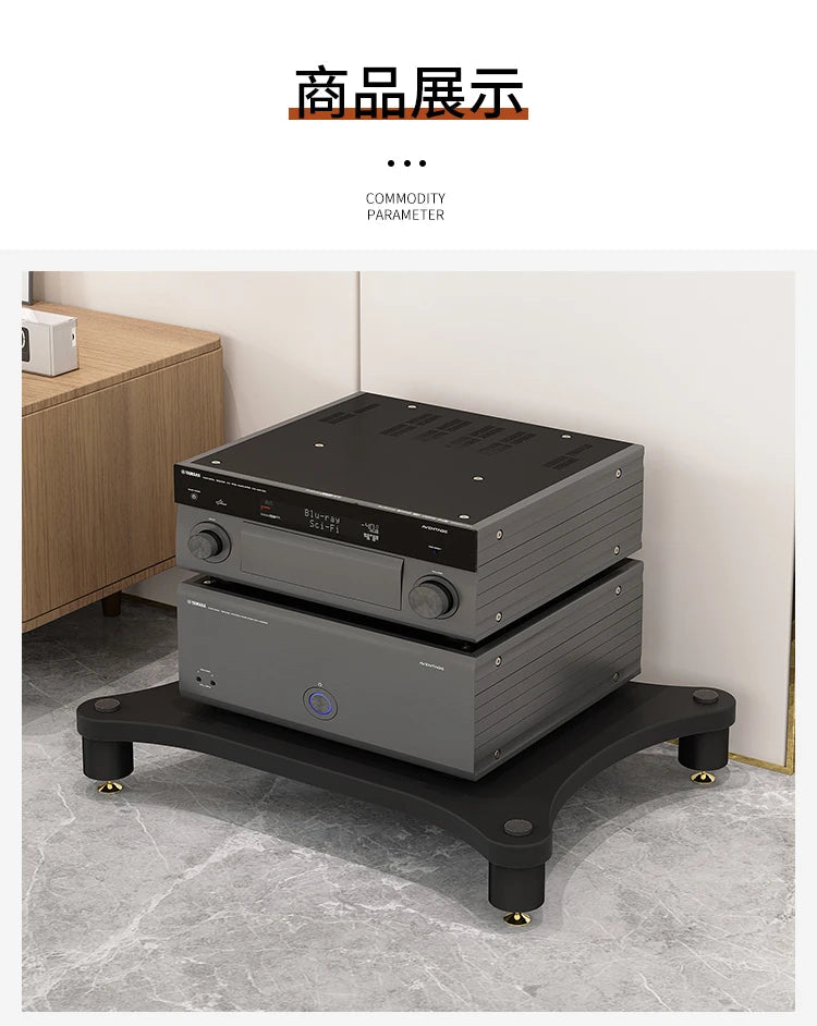 HiFi amplifier rack cabinet shock mount removable CD player video audio equipment metal tripod Desktop tripod stand speaker Aimak Store