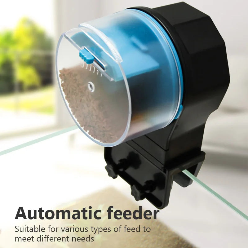 Automatic Fish Tank Feeder Intelligent Timing Automatic Feeder Aquarium Goldfish Feeder Large Capacity Goldfish Aquarium Feeder Aimak Store
