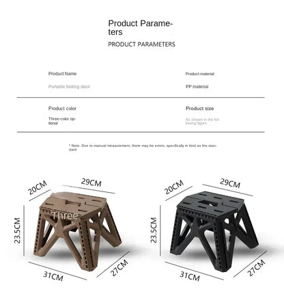 Outdoor Small Stool Portable Folding Stool High Load Bearing Durable Small Chair Fishing Stool Beach Stool Camping Stool