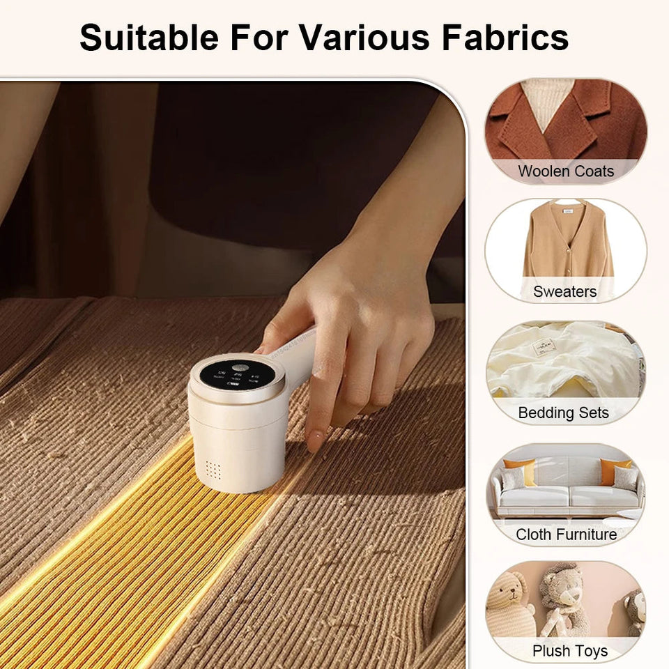 Electric Lint Remover Rechargable Cloth Fabric Shaver Portable HairBall Shaver Fluff Pellet Remove Machine for Clothes Sweater Aimak Store