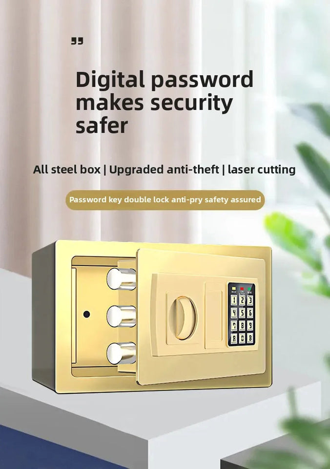 Mini safe Invisible Office Home Safe Password Box Alarm Anti-Theft Money Jar Toy from Mainland China Popular on Social Media Aimak Store