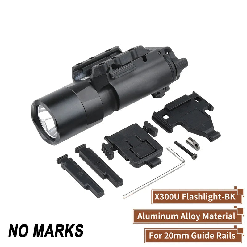 WADSN Tactical Airsoft Surefir SF X300 X300U Ultra Metal Pistol Gun Strobe LED Light Fit 20mm Rail Hanging Hunting Flashlight Aimak Store