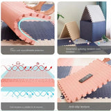12pcs Foam Baby Play Mat Puzzle Mat Kids Interlocking Exercise Tiles Rugs Floor Tiles Toy Carpet Soft Carpet 30*30*1cm Aimak Store