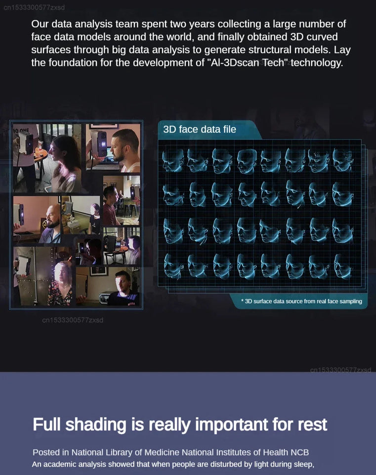 Xiaomi Dreamlight 3s Eye Mask Sleep 3D Stereoscopic Sleep Aid for Men Women Adult Portable For Sleeping Block Out Light Eye Mask Aimak Store