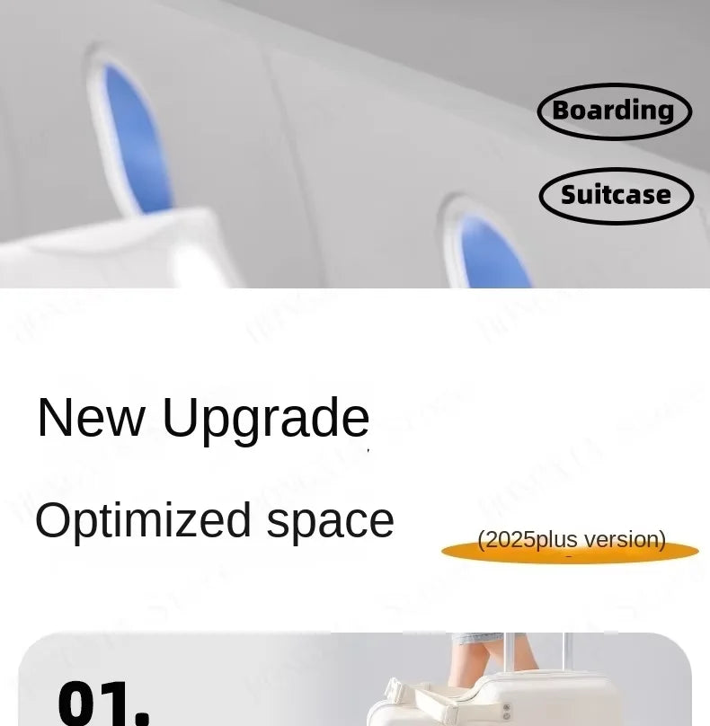 Travel suitcases can sit and ride children's luggage new lazy walking children trolley case boys girls wooden horse suitcase Aimak Store