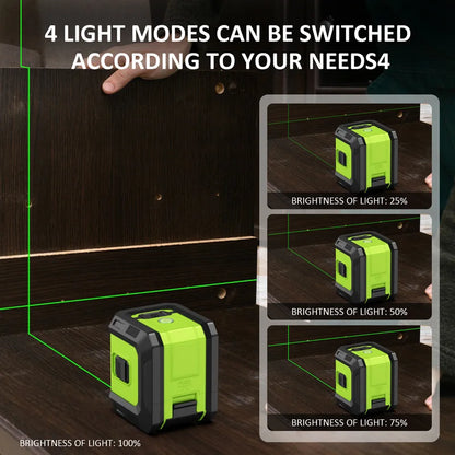 Professional Mini Laser Level Tool 2 Lines Green Laser Self-leveling Leveling Horizontal Vertical Cross Laser Levers Machine