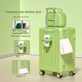 KO-KU 2024 Suitcase Set Female 20 Inch Boarding Suitcase USB/Type-C Port Water Cup Holder 26/28 inch Male Large Capacity Luggage Aimak Store