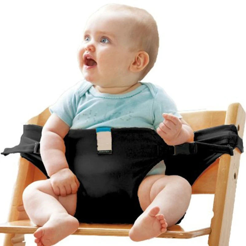 Folding Baby High Seat Strap Portable Kids Baby Chair Travel Washable Infant Feeding Dinning Cover Seat With Safety Belt Aimak Store
