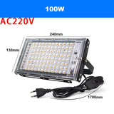 LED Light Adjust Angle Blue Light Floodlight 50/100/150W EU (No) Plug AC220V Outdoor LED Spotlights USB DC5V Party Lighting Lamp Aimak Store