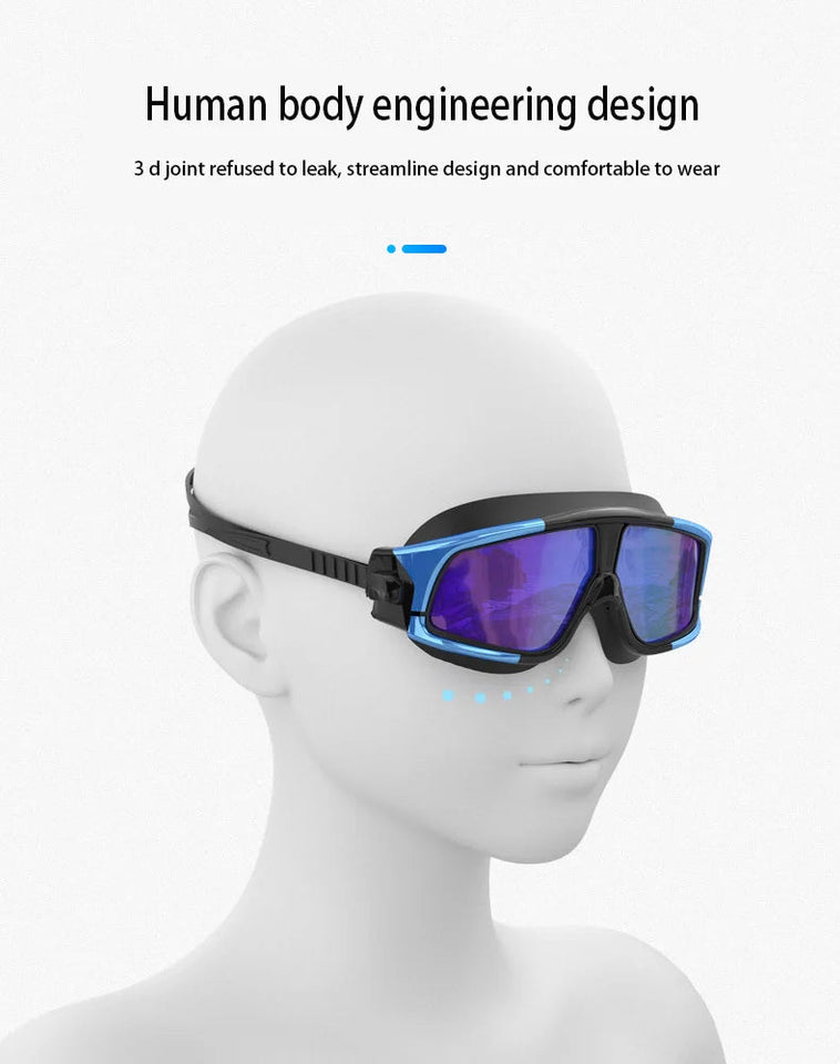 New Fashion Large Frame Swimming Goggles for Adults High Quality HD Antifog Swim Glasses Manufacturer Direct Wholesale Price Aimak Store