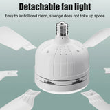 40W Socket Fan Light bombilla con ventilador de techo Smart Remote Control Ceiling Led Bulb E27 Lamp For Bedroom Living Room Aimak Store