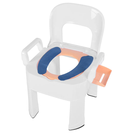 Commode Chair Commode Shower Chair Detachable Folding Non Slip Strong Load Bearing Toilet Safety Chair for Bathroom Squat Toilet
