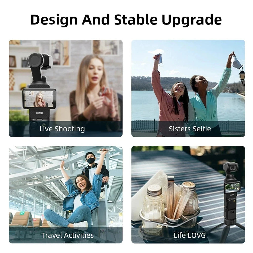 Mini Tripod for DJI Osmo Pocket 3 Desktop Stand Stabilizer Holder for Insta360 X3 Pocket 3 Pocket 2 Gimbal Tripod Accessories Aimak Store