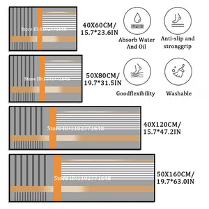 Super Absorbent Mat Kitchen Table Mat Absorbent Quick Drying Anti Slip Area Rugs Anti Oil Stain Floor Mat Washable Large Carpet Aimak Store
