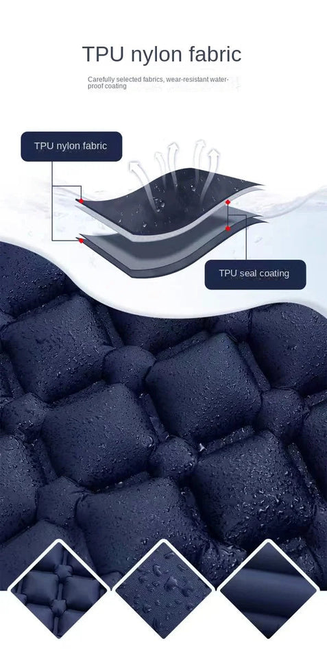Picnic Mat Ultralight Self-inflating Air Mattress Thicken Sleeping Pad Splicing Inflatable Bed Beach Camping Tent Air Cushion Aimak Store