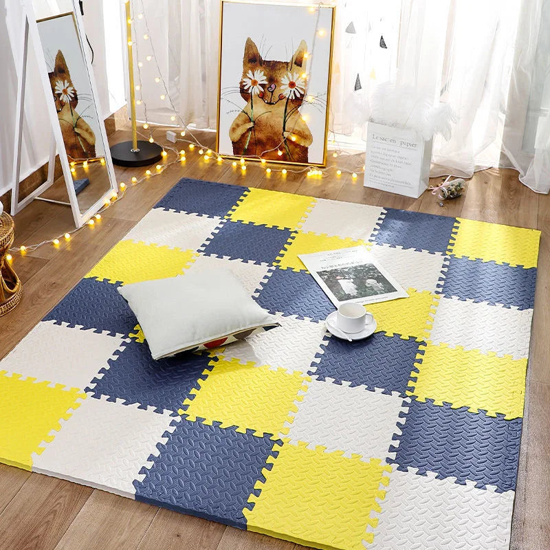 12pcs Foam Baby Play Mat Puzzle Mat Kids Interlocking Exercise Tiles Rugs Floor Tiles Toy Carpet Soft Carpet 30*30*1cm Aimak Store