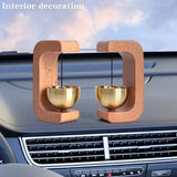 Brass Wind Chimes Wireless Doorbell Solid Wooden Doorbell Magnetic  Wireless Jingle Bell Entrance Door Bell Pendant Home Decor Aimak Store