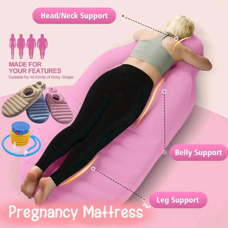 Inflatable Pregnancy Mattre Yoga Mat For Pregnant Women Inflatable Mat Mattress Pregnancy Maternity Body Bed Pillow Sleeping Mat Aimak Store