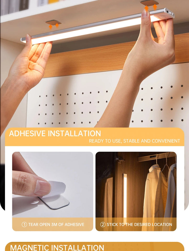 Night Light Led Light Under Cabinet Light Motion Sensor night light Closet Light Cabinet Kitchen Lighting Magnetic night light Aimak Store