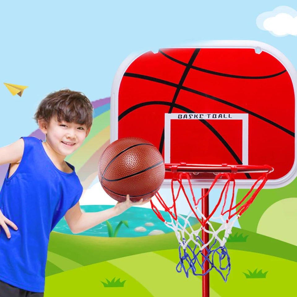 Basketball Goals with Ball and Pump Portable Basketball Hoop Adjustable Portable Basketball Hoop Indoor Outdoor Play for Kids Aimak Store