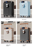 18-28Inch Wide Trolley Suitcase Mute Brake Wheels USB Port Password Boarding Box Multifunctional Large Capacity Suitcase Aimak Store