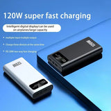 120W 200000mAh Super Fast Power Bank Charging High Capacity Portable Digital Display LED Power Bank For iPhone Samsung Xiaomi Aimak Store