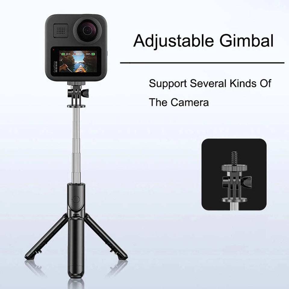 Wireless Bluetooth Selfie Stick Foldable Portable Tripod with Fill Light Shutter Remote Control for Android iPhone Smartphone Aimak Store