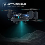 Remote Control Helicopter Drone 480P Camera Fighter UAV Land Air Mode Aircraft Brushless RC Drones for Children Kids Plane Toys Aimak Store