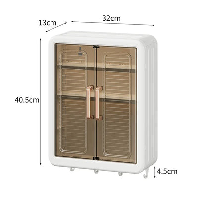 Multi functional kitchen storage rack, no drilling wall corner storage rack, multi-layer dust-proof storage cabinet box, wall mo