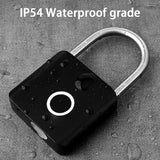 Xiaomi Smart Fingerprint Padlock IP54 Waterproof and Rust-proof Padlock Smart Electronic Anti-theft Password Lock Cabinet Drawer Aimak Store