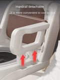 Ergonomic Elderly Toilet, Detachable Armrest, Heightened Portable Seat, Soft Backrest Comfort Chair for Pregnant Women Aimak Store