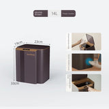 12-14-17-20L Smart Trash Can Automatic Sensor Garbage Can For Bathroom Kitchen Garbage Cube Living Room Recycle Bins Home Access Aimak Store